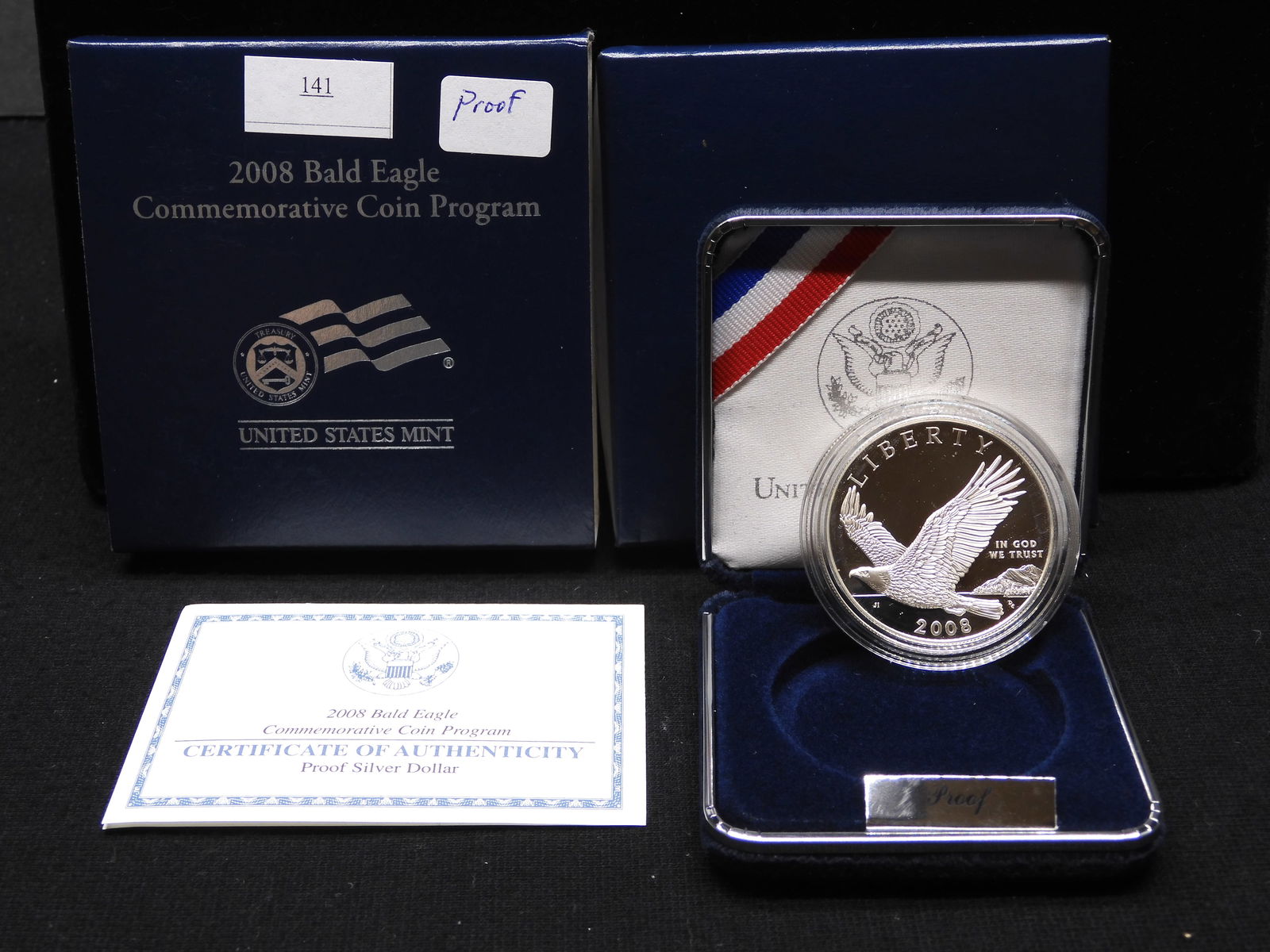 2008-P Bald Eagle Proof Silver Dollar - OGP (1 of 4)