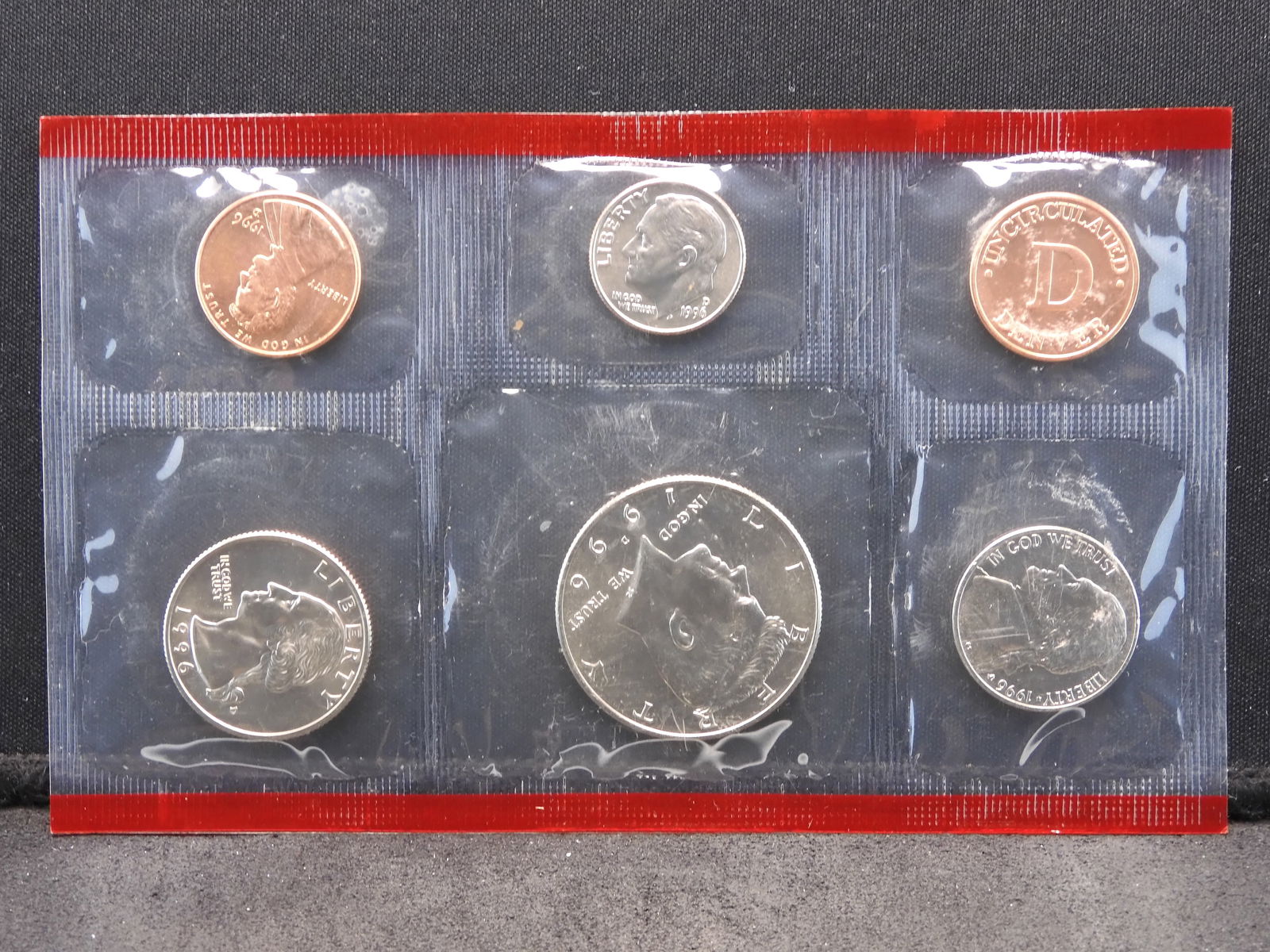 1996-D Uncirculated Mint Set - 5 Coins (1 of 3)