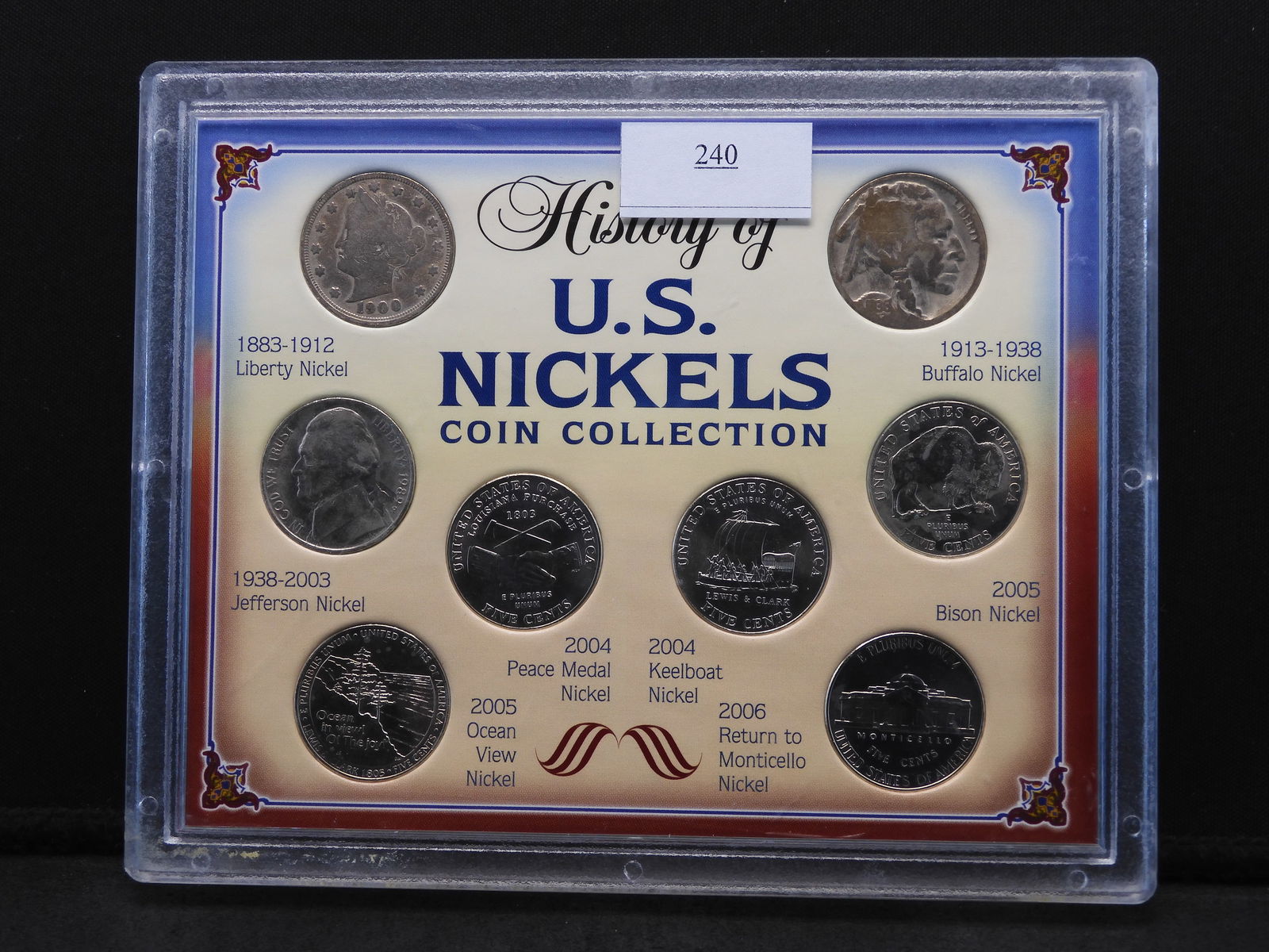History of U.S. Nickels Coin Collection - 8 Coins (1 of 4)