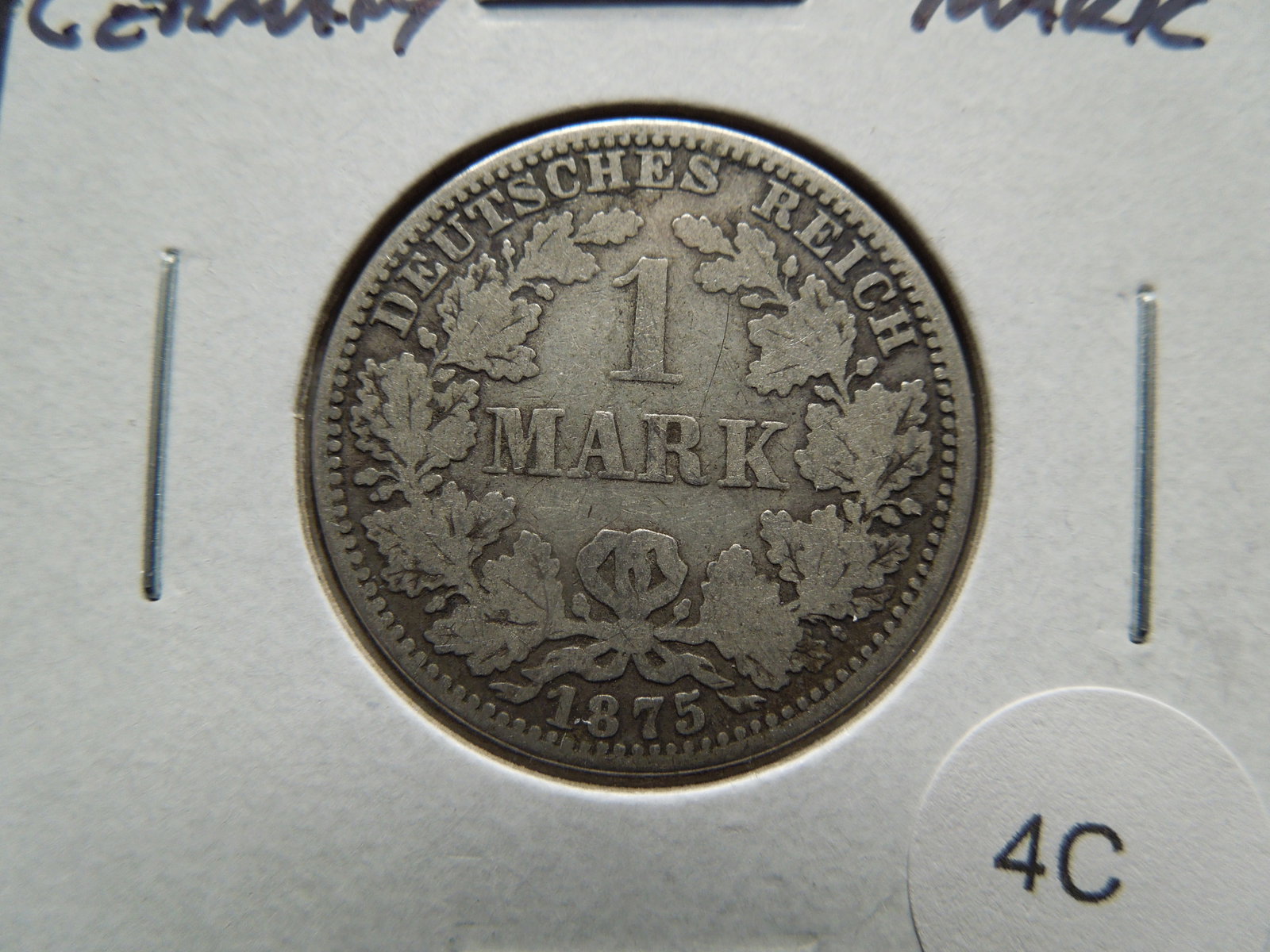 1875 Germany Silver Mark. (1 of 3)