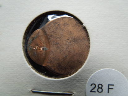 Off-Center Lincoln Cent Error.: Off-Center Lincoln Cent Error.