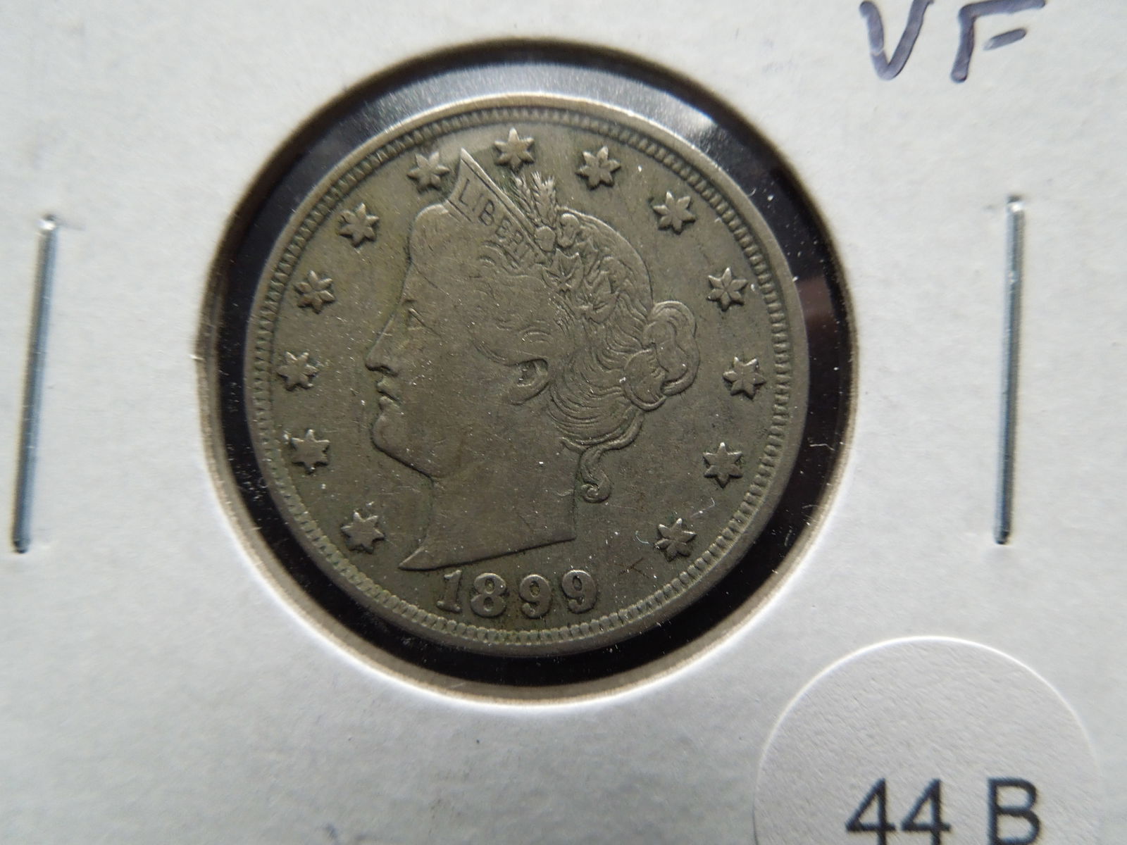 1899 Liberty "V" Nickel. VF. (1 of 3)