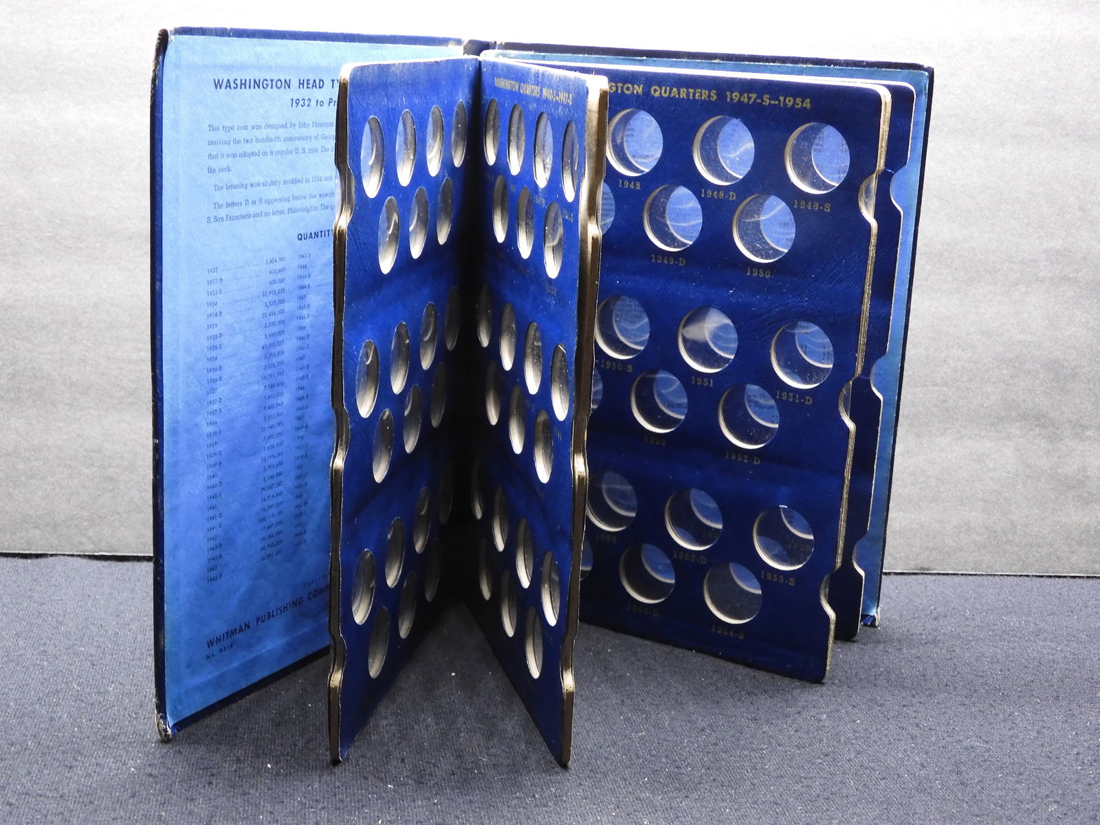 Whitman Slide Album 9418 For Washington Quarters 1932 To 1963d. Used But Nice. Sep 28, 2023