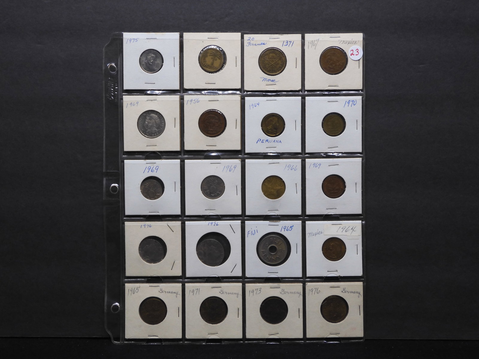 World Coins - Mexico, Fiji, Germany, Etc. - 20 Coins: World Coins - Mexico, Fiji, Germany, Etc. - 20 Coins