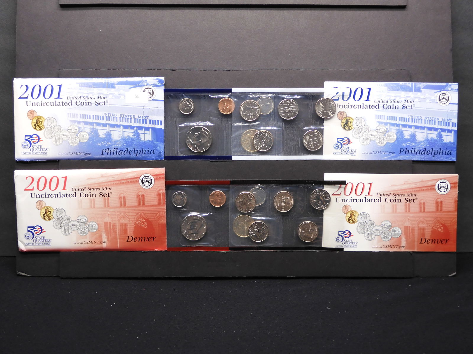 2001-P&D Uncirculated Mint Set - OGP (1 of 11)