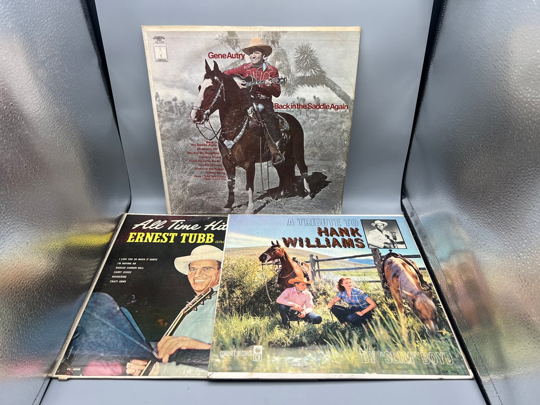 1966 Gene Autry Back In The Saddle Again, 1960 Ernest Tubb And His Texas Troubadours, & 1960 Slim (1 of 4)