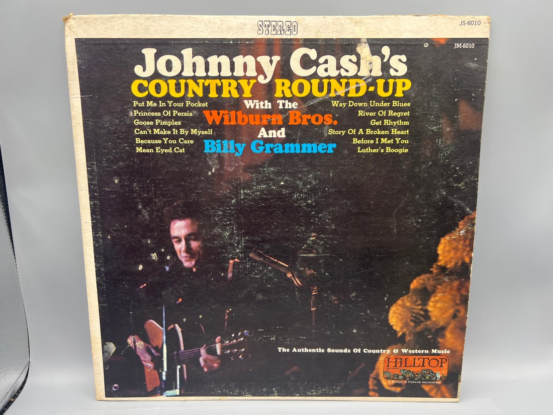 1965 Johnny Cash's Country Round-Up With The Wilburn Bros. & Billy Grammer Vinyl Album: 1965 Johnny Cash's Country Round-Up With The Wilburn Bros. & Billy Grammer Vinyl Album