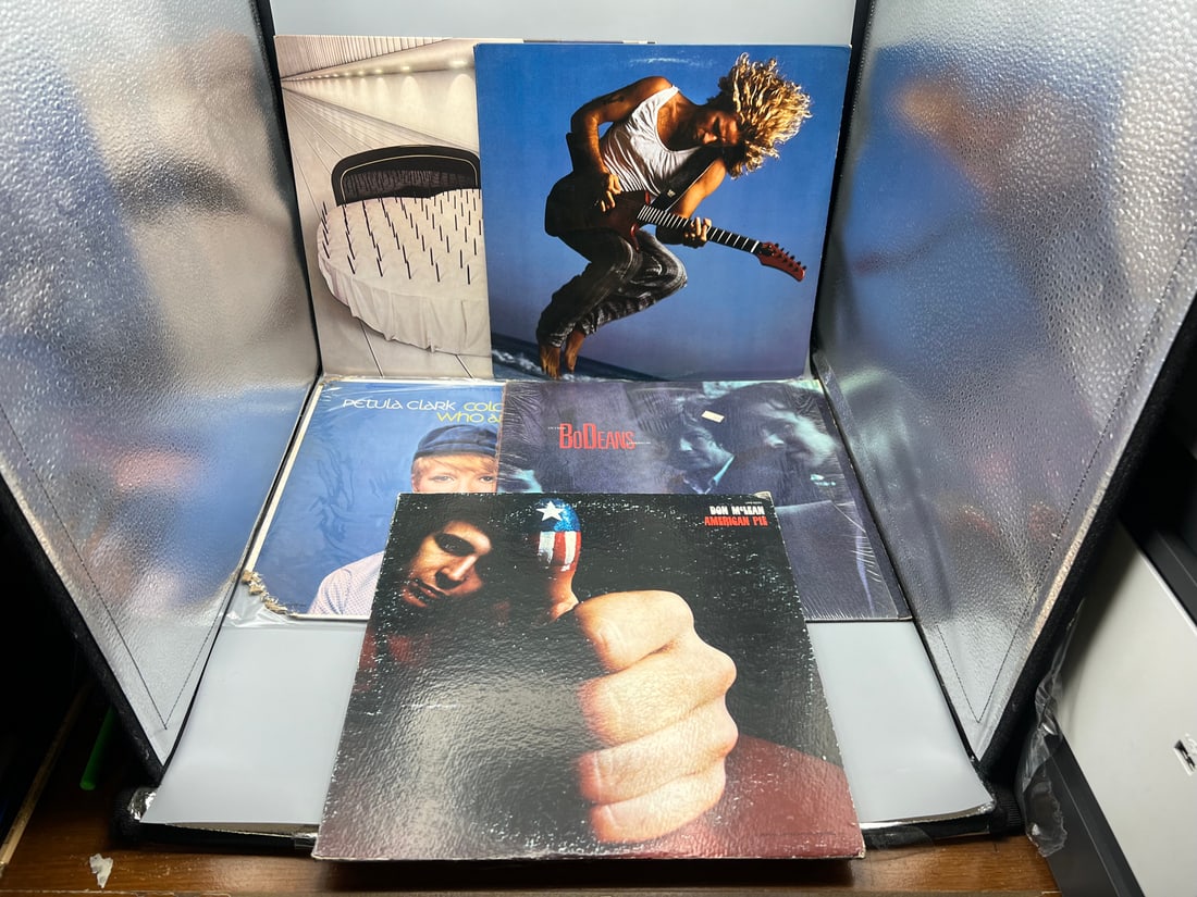 Lot of (5) Assorted Vinyl Albums - Varying Conditions - Don McLean, Petula Clark, Sammy Hagar: Lot of (5) Assorted Vinyl Albums - Varying Conditions - Don McLean, Petula Clark, Sammy Hagar