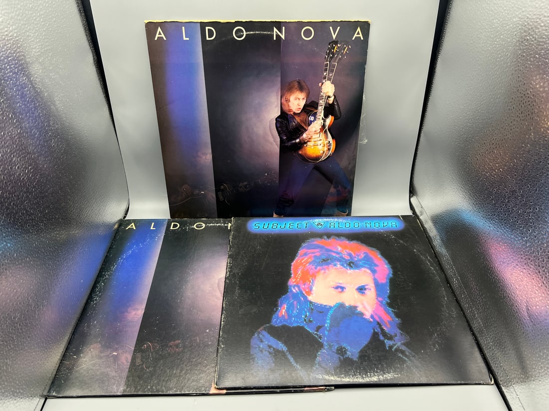 Lot of (3) Assorted Aldo Nova Vinyl Albums - Varying Conditions: Lot of (3) Assorted Aldo Nova Vinyl Albums - Varying Conditions