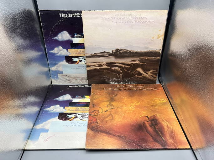Lot Of (4) Assorted The Moody Blues Vinyl Albums Varying Conditions