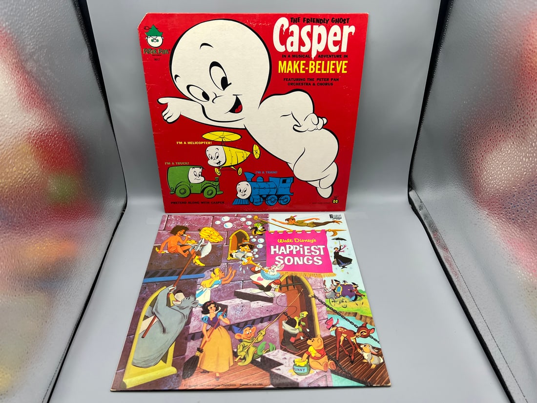 1963 Casper The Friendly Ghost An Adventure In Make Believe & 1968 Walt Disney's Happiest Songs (1 of 4)