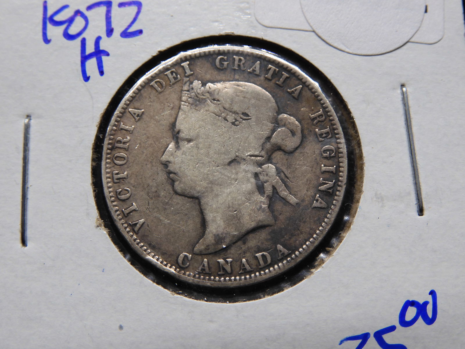 1872-H Canada 25c. Nice Details. SCARCE (1 of 3)