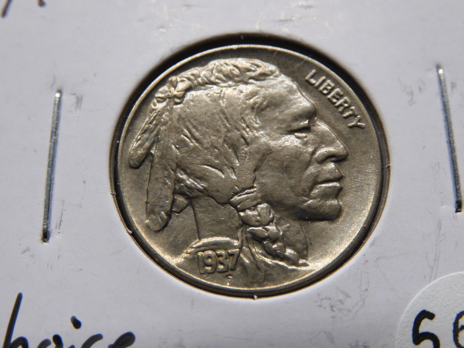 1937 CH BU Buffalo Nickel. BIG LOOK! Full Horn!! LUSTER (1 of 3)