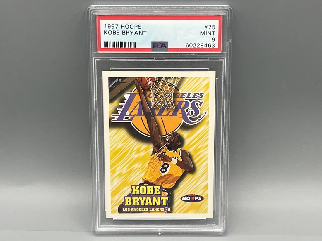 1997 Hoops Kobe Bryant #75 PSA Mint 9 (1 of 2)