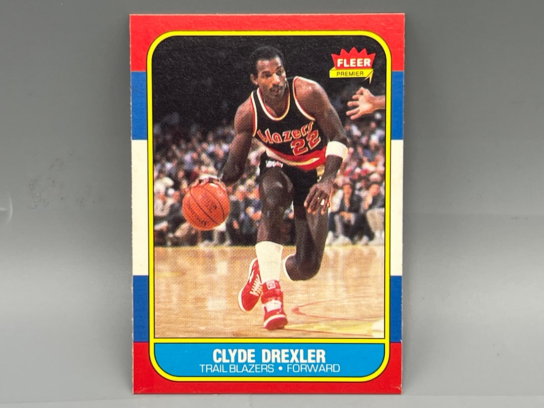 1986-87 Fleer Clyde Drexler RC #26 (1 of 3)