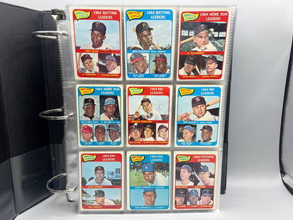 1965 Topps Baseball Complete 598 Card Set W/ Steve Carlton RC, Joe Morgan RC, Catfish Hunter RC,: 1965 Topps Baseball Complete 598 Card Set W/ Steve Carlton RC, Joe Morgan RC, Catfish Hunter RC, Tony Perez RC, Mickey Mantle, & Many More Stars - Set Appears To Be Mostly Mid Grade & Higher W/ Most S