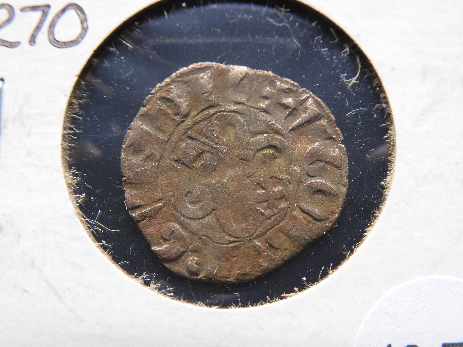 1218-1270 Burgundy AR Denier. Hughes IV.: 1218-1270 Burgundy AR Denier. Hughes IV.