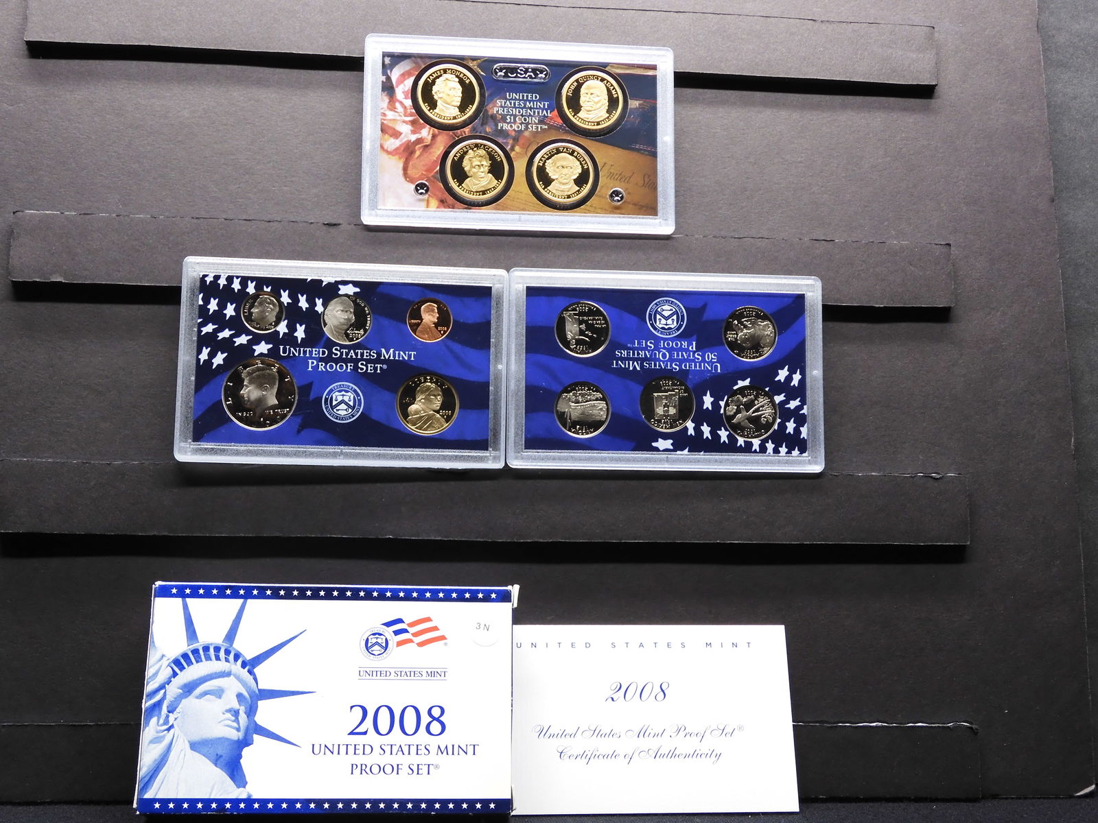 2008-S United States 14-Coin Proof Sets With Original Gov't Packaging & COA's. (1 of 8)