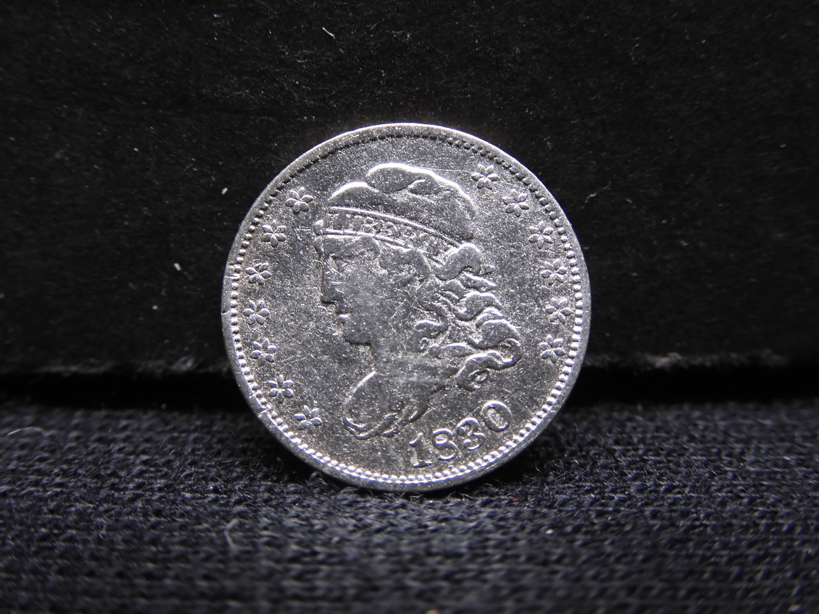 1830 Capped Bust Half Dime, very scarce in this high grade! (1 of 2)