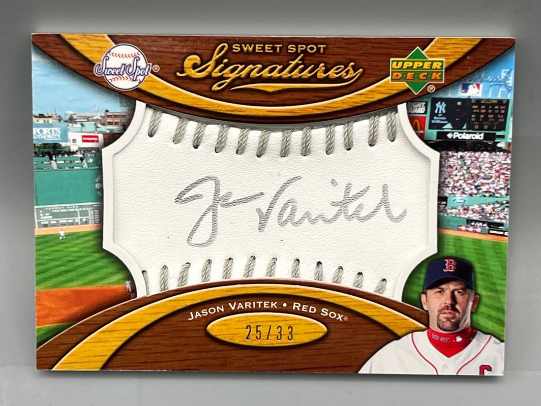 2007 Upper Deck Sweet Spot Signatures Jason Varitek Auto #25/33 (1 of 2)