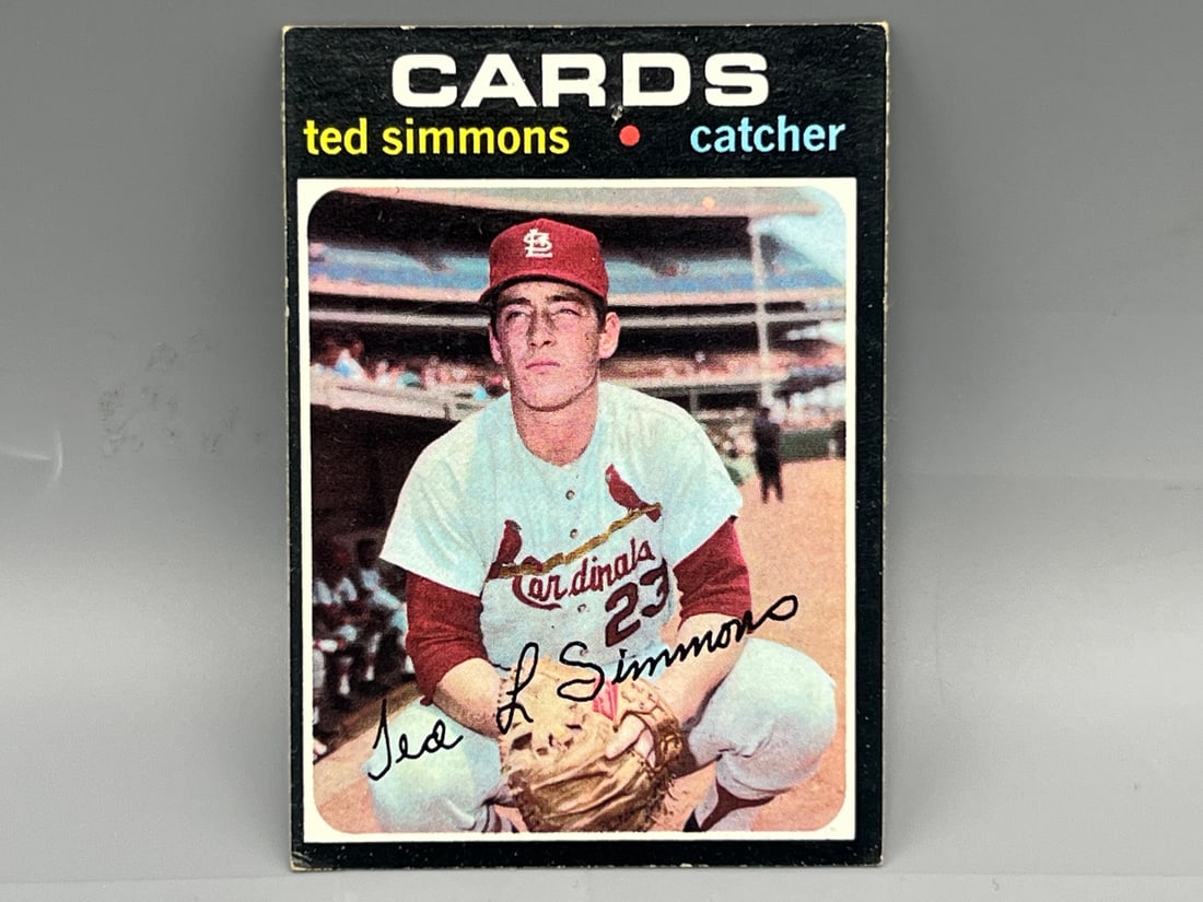 1971 Topps Ted Simmons RC #117: 1971 Topps Ted Simmons RC #117