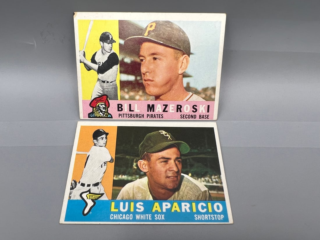 1960 Topps Bill Mazeroski #55 & Luis Aparicio #240 (1 of 2)