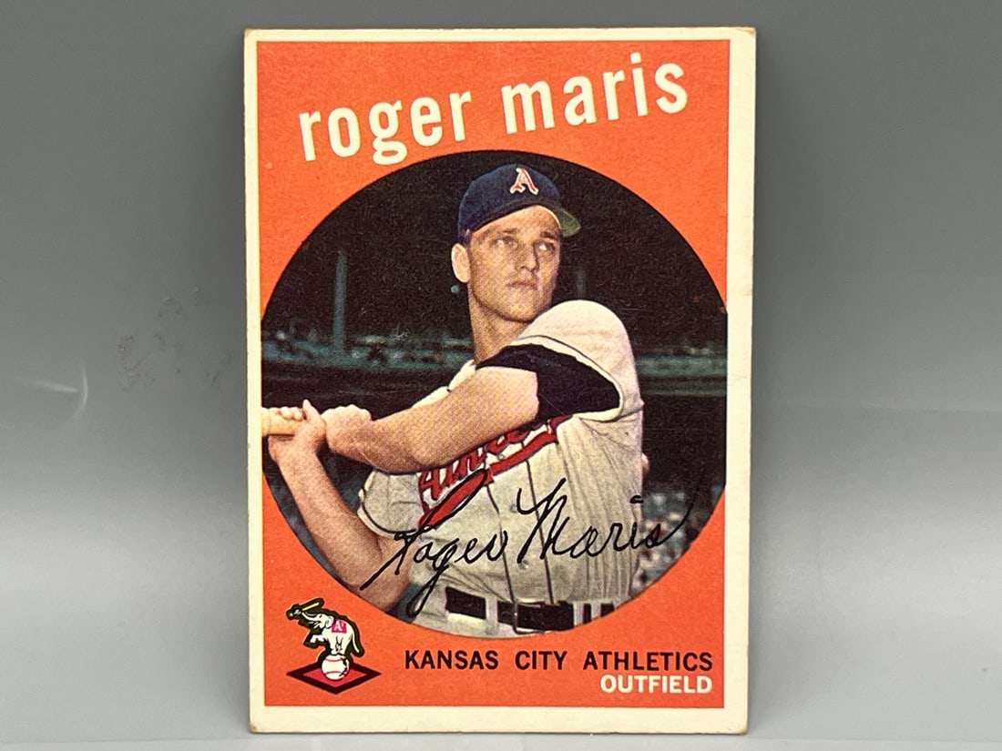 1959 Topps Roger Maris 2nd Year Card #202: 1959 Topps Roger Maris 2nd Year Card #202