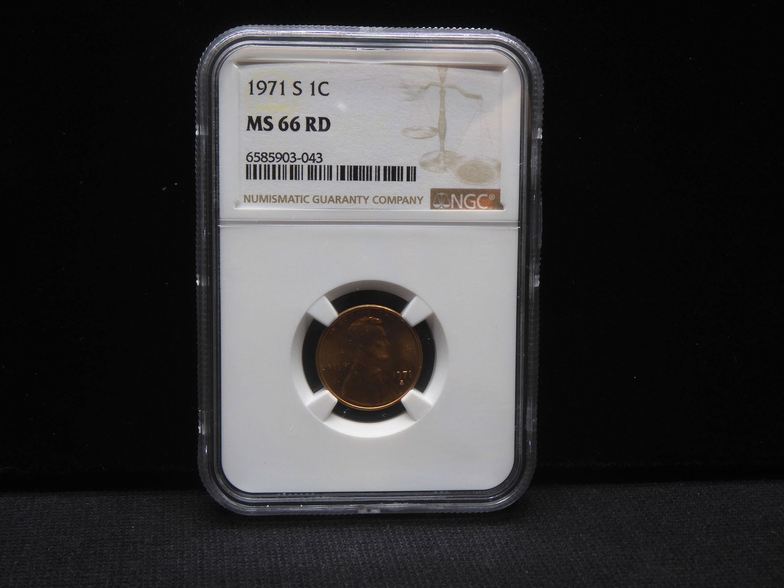 1971-S Lincoln Cent - NGC MS66 RD (1 of 4)