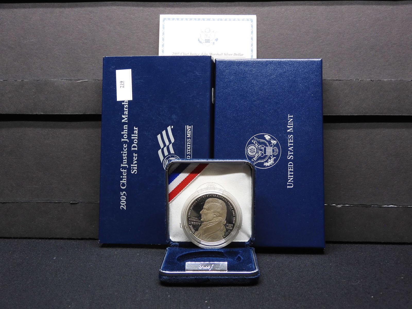 2005-P Chief Justice John Marshall Proof Silver Dollar - OGP: 2005-P Chief Justice John Marshall Proof Silver Dollar - OGP