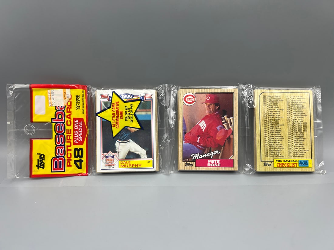 1987 Topps Baseball Rack Pack W/ Barry Bonds RC On Back (1 of 3)