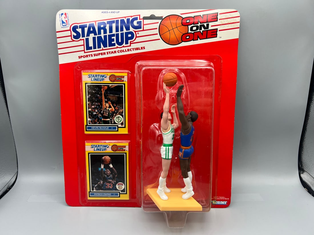 1989 Kenner Starting Lineup One on One Kevin McHale Vs. Patrick Ewing - Hard to Find Series (1 of 2)