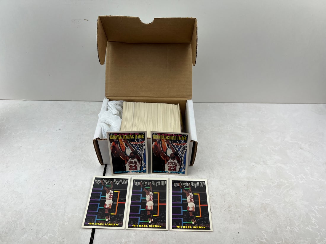 Box of Assorted 1994 Topps Basketball Cards W/ Michael Jordan Cards - Varying Conditions (1 of 3)
