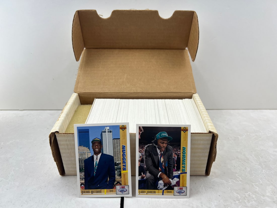 1991-92 Upper Deck Basketball Set - Dikembe Mutumbo RC & Larry Johnson RC - Not Checked For (1 of 3)