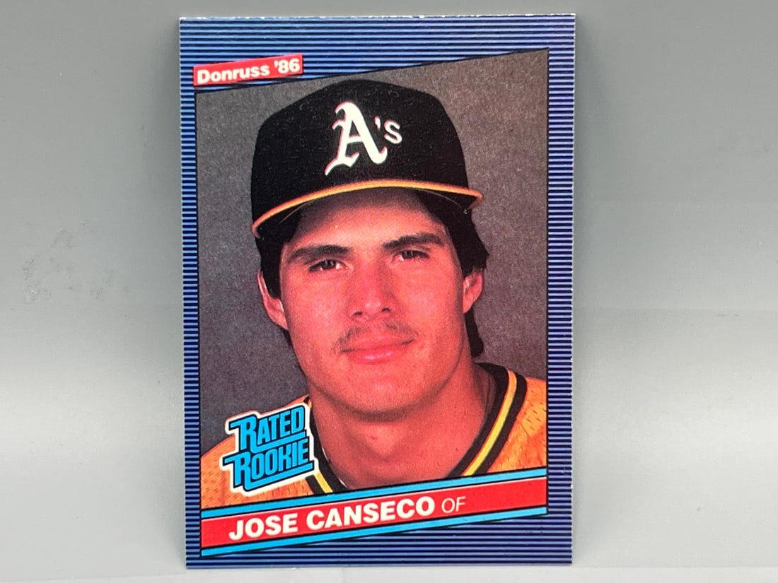 1986 Donruss Jose Canseco RC #39: 1986 Donruss Jose Canseco RC #39