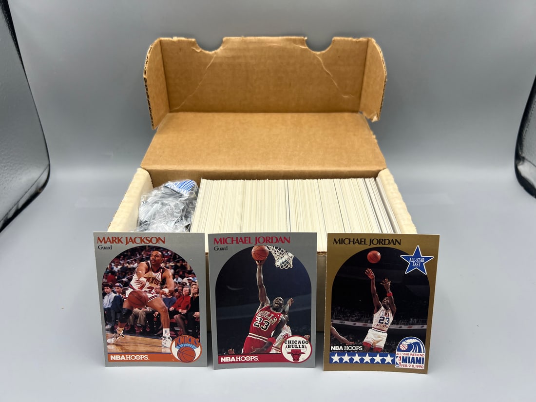 1990-91 NBA Hoops Basketball Complete Set - Michael Jordan & Mark Jackson Menendez Brothers Card: 1990-91 NBA Hoops Basketball Complete Set - Michael Jordan & Mark Jackson Menendez Brothers Card