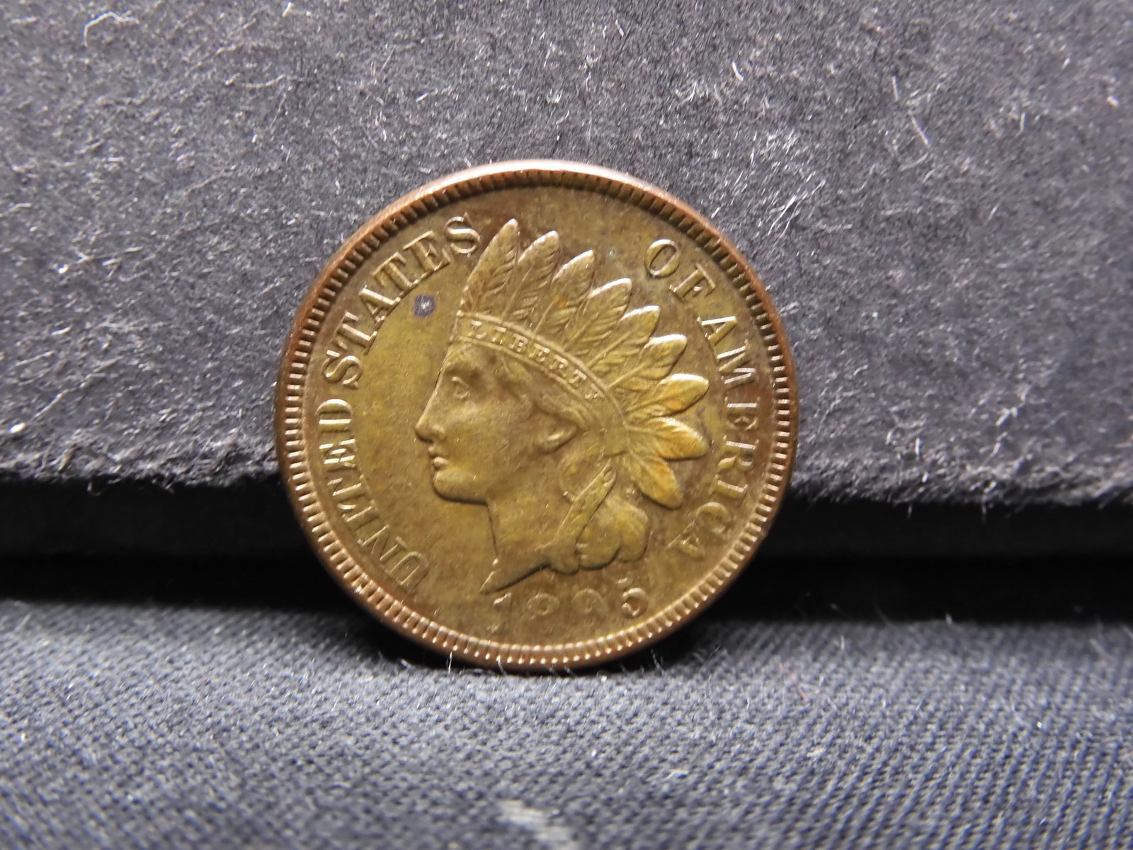 1895 Beautiful Toning High Grade Indian Head Penny: 1895 Beautiful Toning High Grade Indian Head Penny