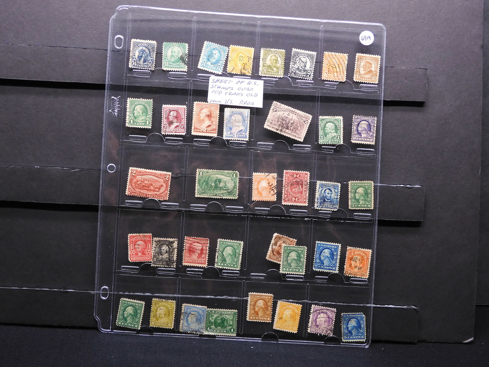 Sheet of Rare U.S. Four Block Stamps Over 100 Years Old (1 of 11)