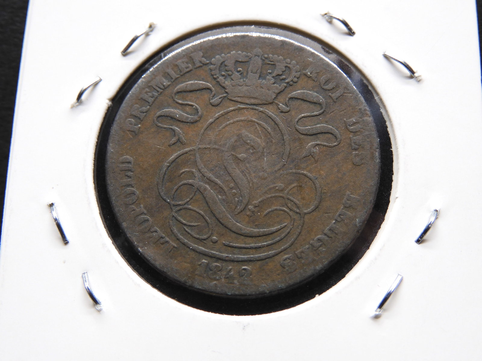 1842 Belgium 5-centimes: 1842 Belgium 5-centimes