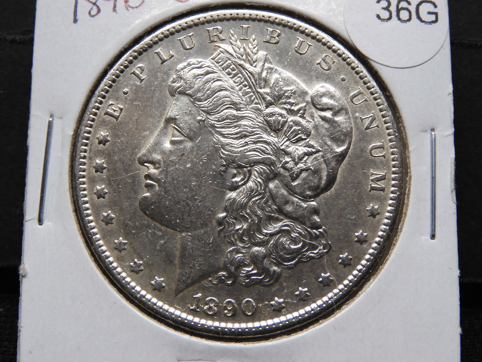 1890-S Morgan Dollar UNC (1 of 2)