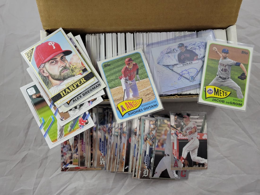 Box of Modern Baseball w/ Partial 2020 Topps Chrome Set (1 of 1)