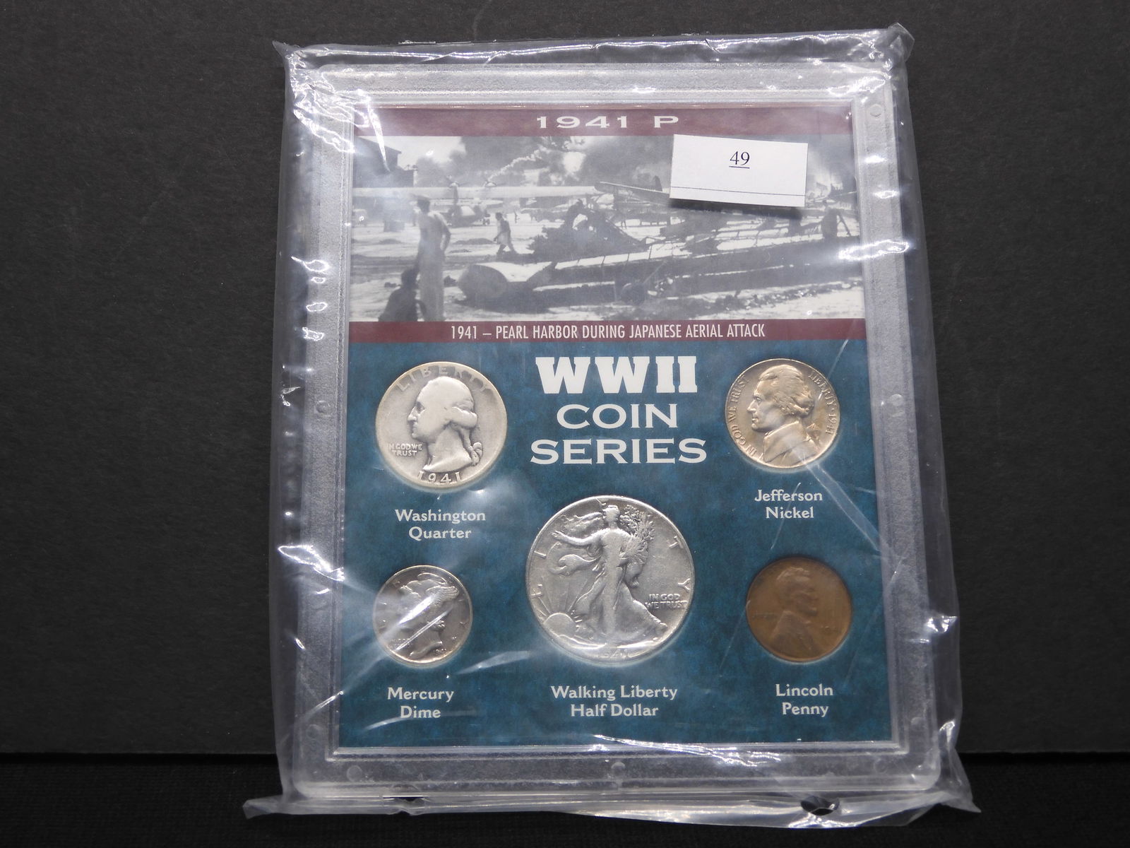 1941-P World War II Coin Series Featuring Pearl Harbor - 5 Coins (1 of 2)
