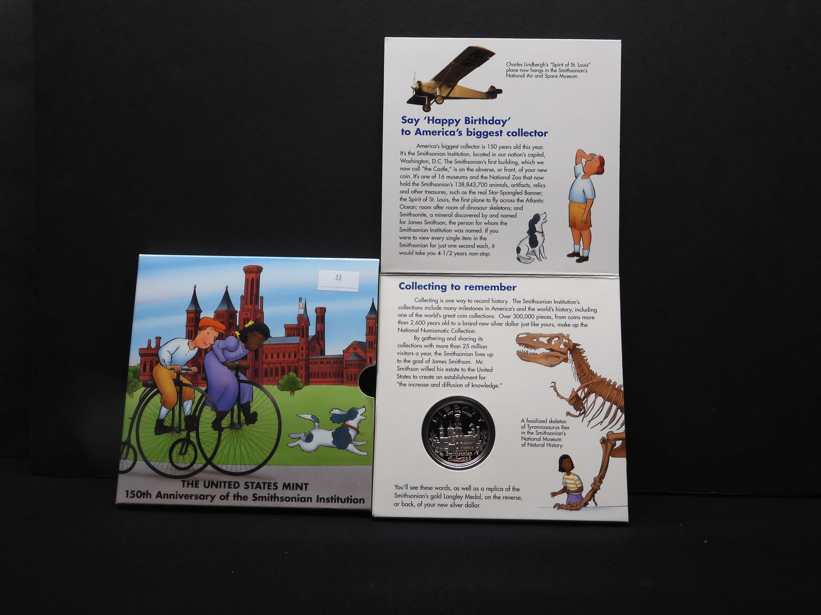 1996-P Smithsonian 150th Anniv. Silver Proof Dollar - For the Young Collector!! (1 of 4)