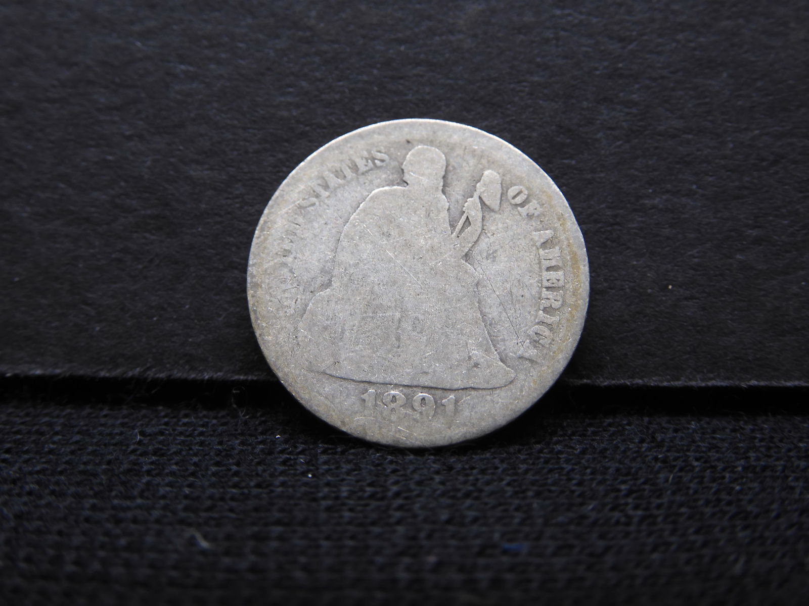 1891-O Seated Liberty Dime - Avg. Circ. (1 of 2)