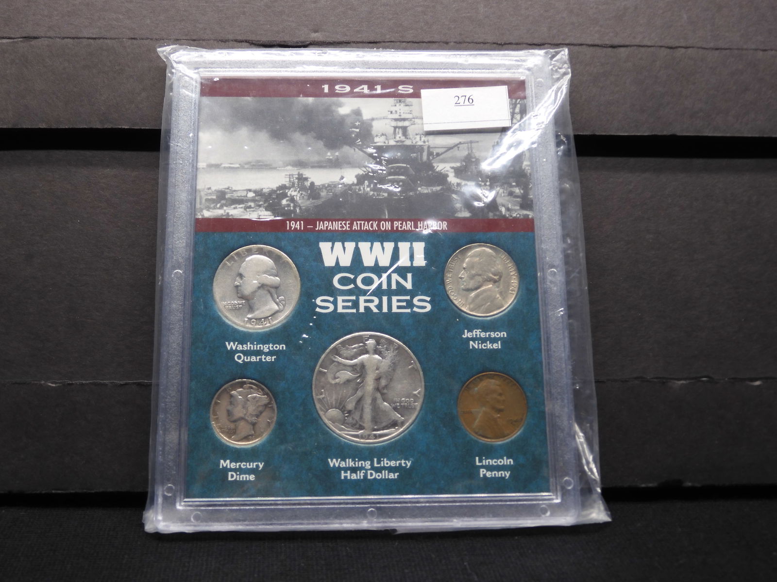 1941-S World War II Coin Series Featuring Japanese Attack on Pearl Harbor - 5 Coins (1 of 2)