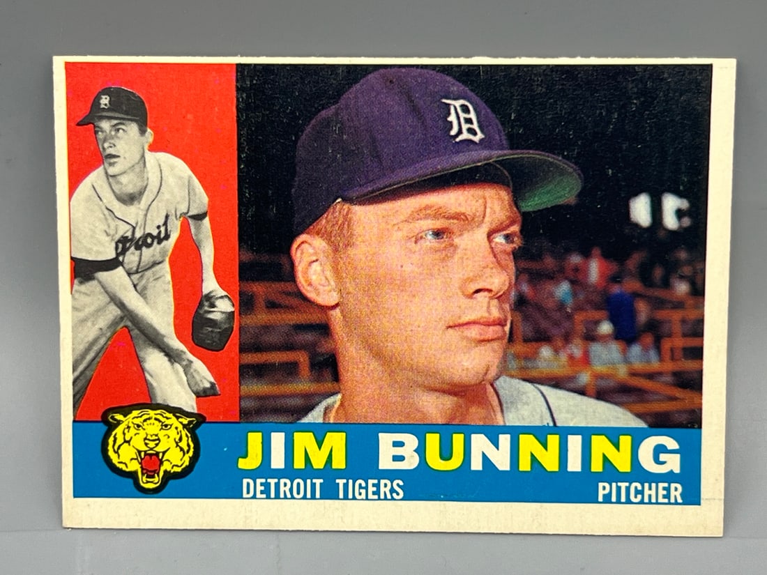 1960 Topps #502 Jim Bunning (HOF) / Tigers (1 of 2)