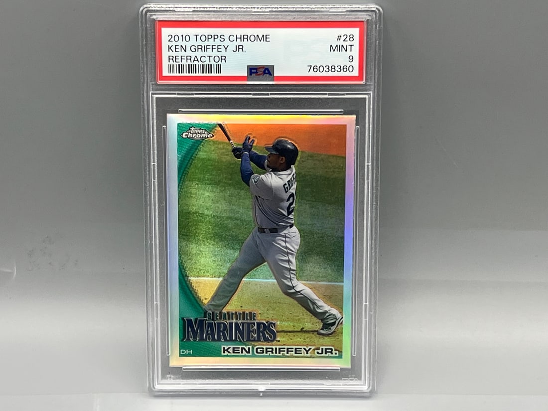2010 Topps Chrome Ken Griffey Jr. Refractor #28 PSA Mint 9 (1 of 2)