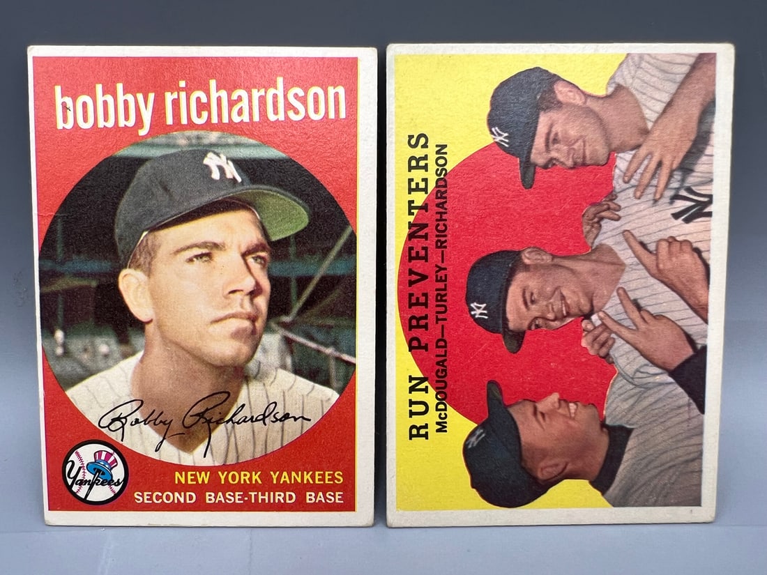 1959 Topps (2) Bobby Richardson Cards, #76 & #237 (1 of 2)