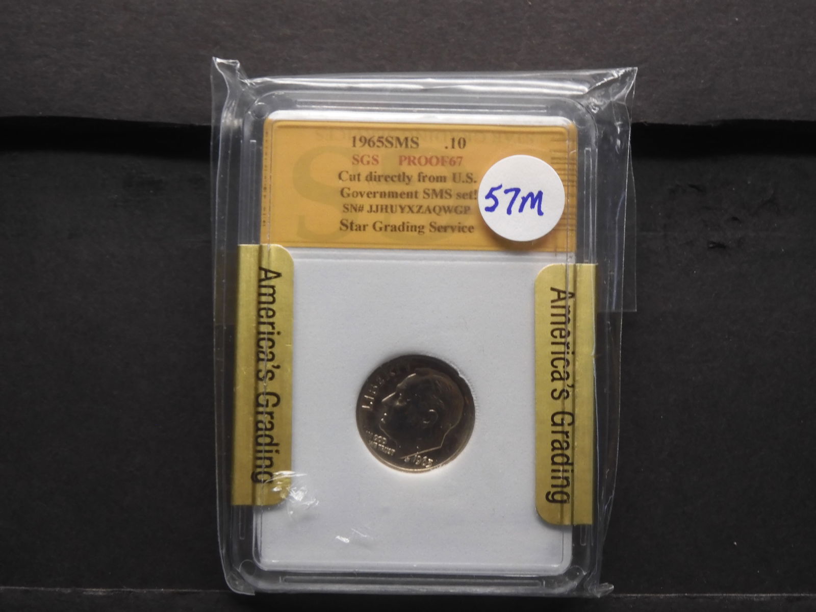 1965 SMS Roosevelt Dime - Slabbed (1 of 4)