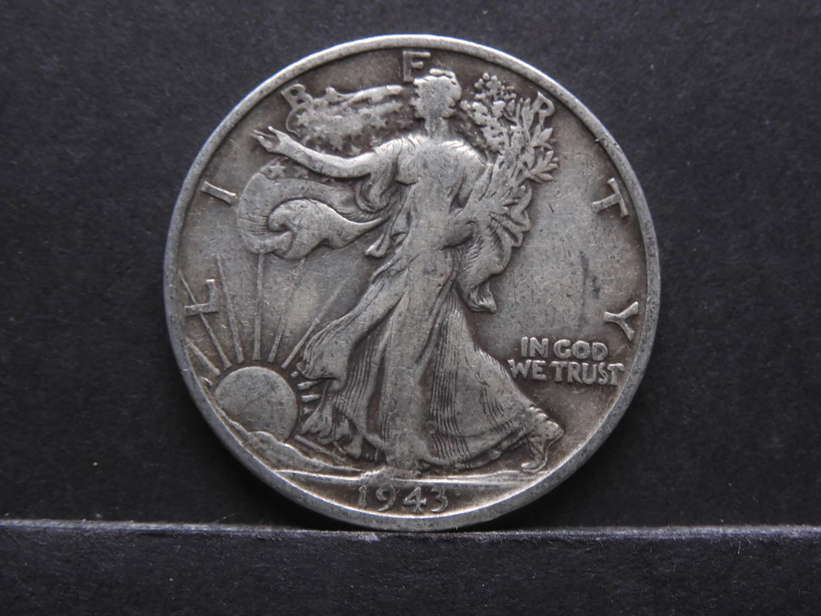 1943-S, WWII Era, 13.5 million minted, 90% Silver.   Liberty half/80 years old! (1 of 2)
