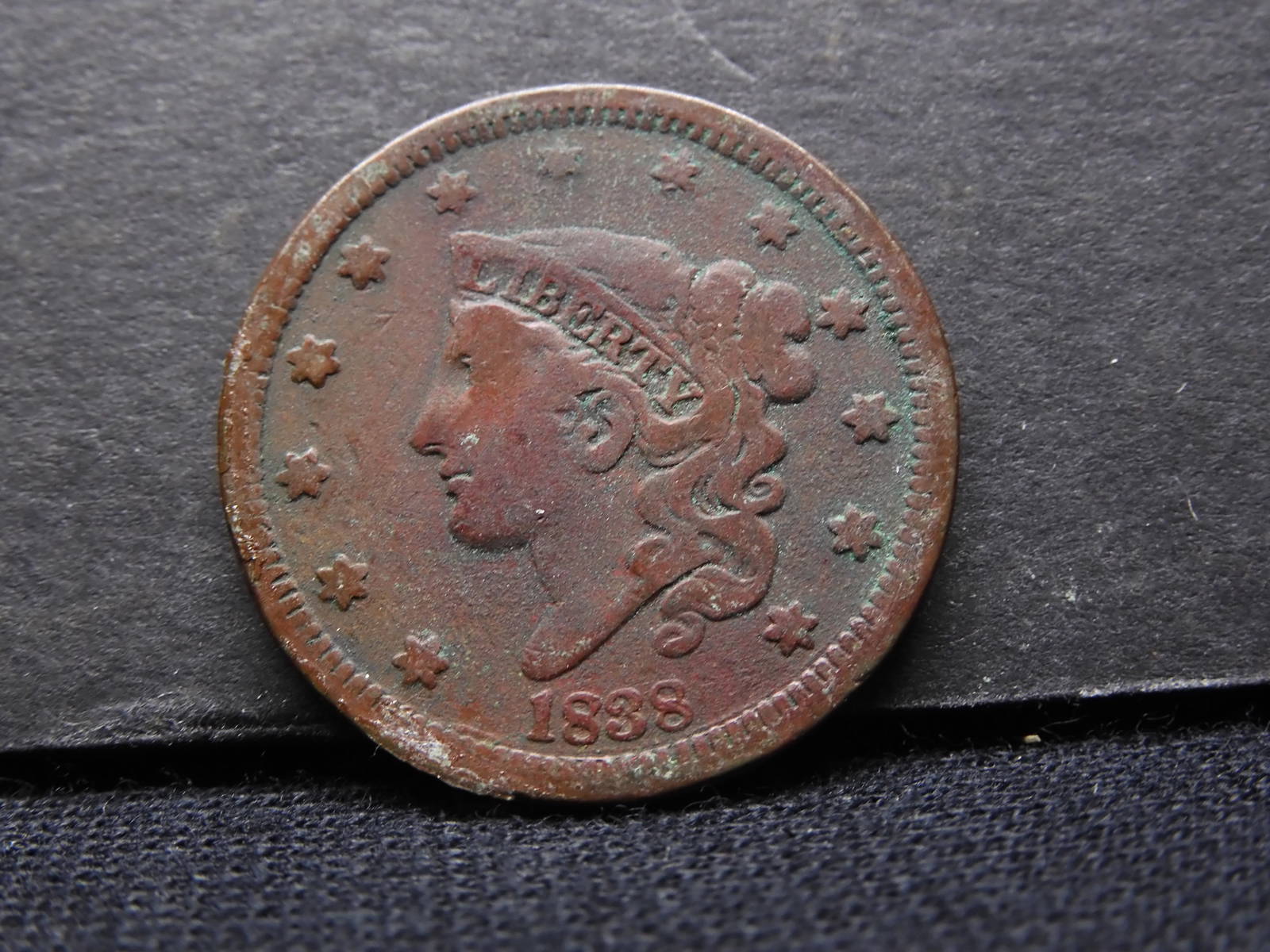 1838 Large Cent Auction